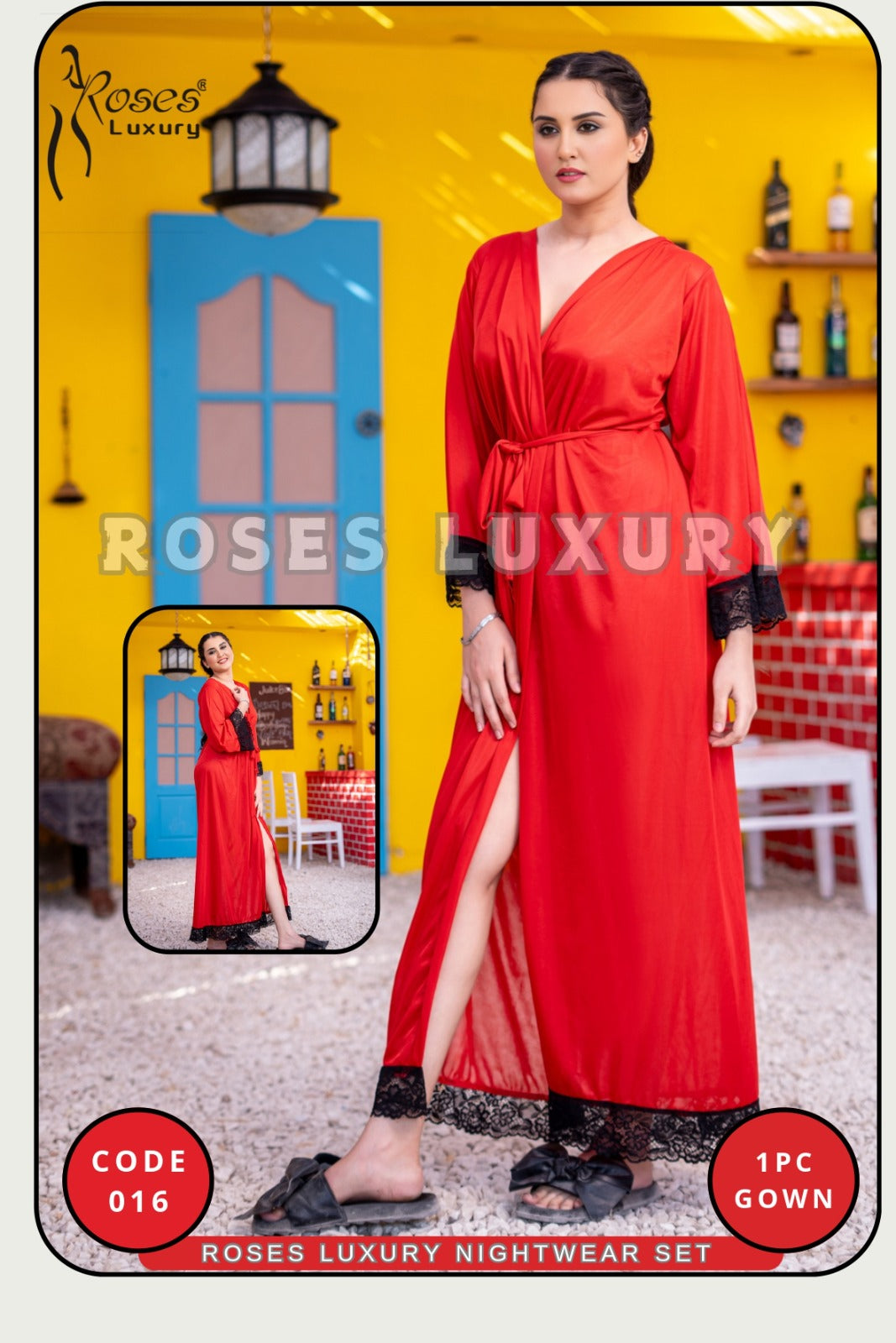 Women’s Roses Luxury 1-Pc Designer Gown