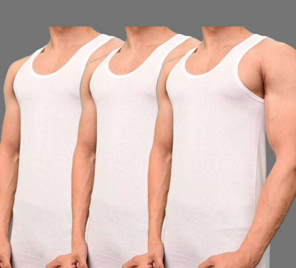 Men’s Luxury Vest Set Pack of 3  – Soft, Breathable, Sleeveless