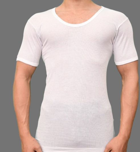 Men’s Ribbed Short Sleeve Vest – Comfortable & Stylish