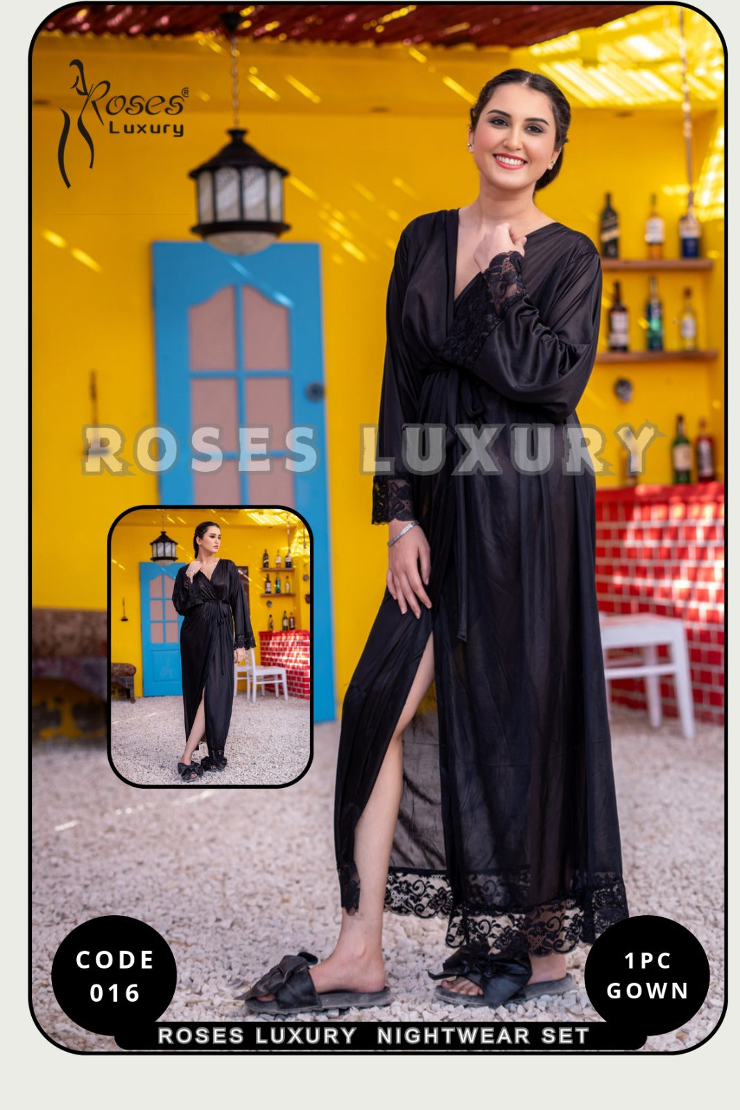 Women’s Roses Luxury 1-Pc Designer Gown