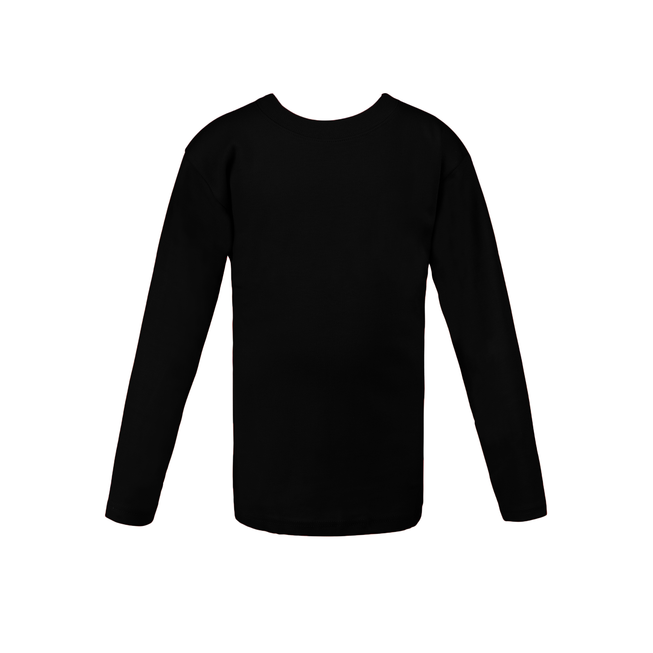Girls round neck top black (C91 interlock) – Figo Wear